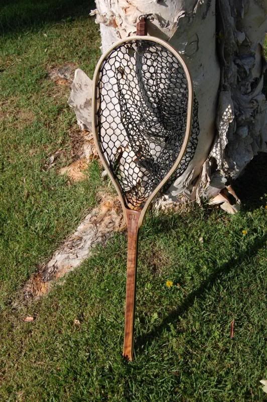 A Pair of Walnut/Maple Custom Fly Fishing Guide Nets